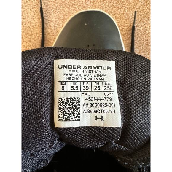 Under Armour Athletic Shoes, Black, Size 8 - Picture 7 of 7
